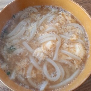 簡単ヘルシー(^^)白菜たっぷり卵とじうどん♪